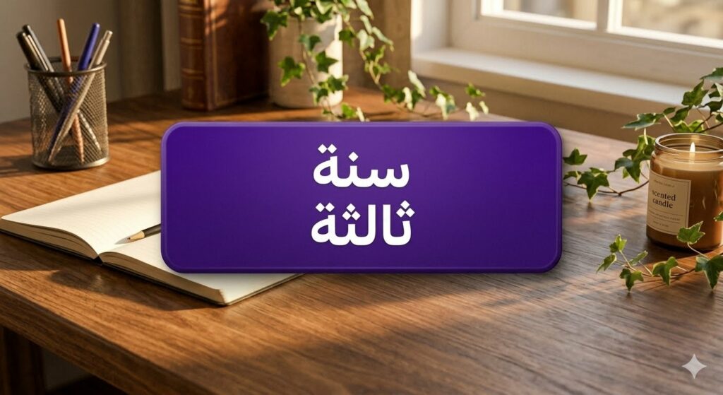 سنة ثالثة